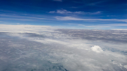 Fototapeta na wymiar Aerial view of blue sky and clouds