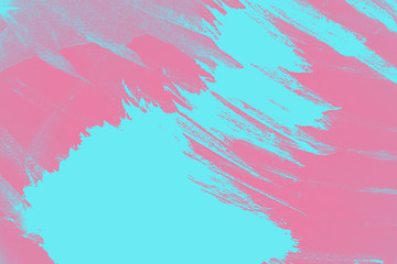 blue and pink hand painted brush grunge background texture	