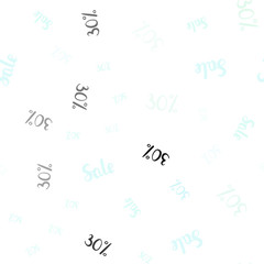Light BLUE vector seamless texture with selling prices 30%.