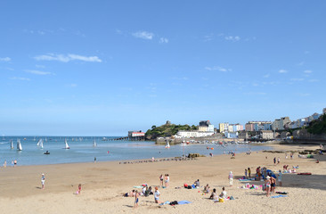 Obraz premium Paysage marin à Tenby