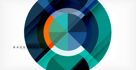 Obraz premium Wektorowy okręgu abstrakta tło