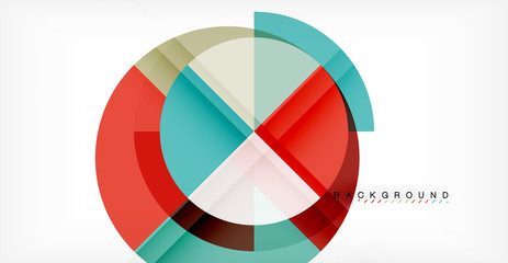 Obraz premium Vector circle abstract background