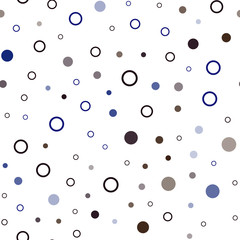 Dark Blue, Red vector seamless layout with circle shapes.