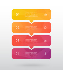 Vector lines arrows infographic.