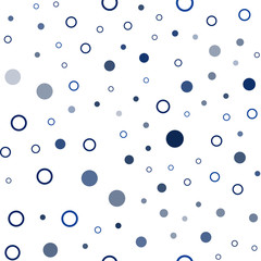 Dark BLUE vector seamless cover with spots.