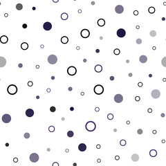 Dark Purple vector seamless texture with disks.