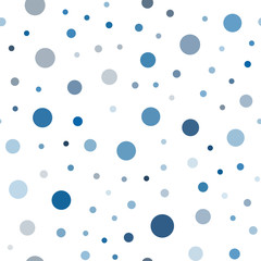 Dark BLUE vector seamless cover with spots.