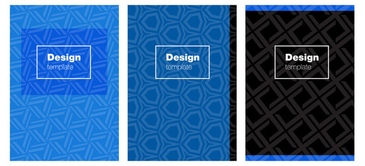 Light BLUE vector template for journals.