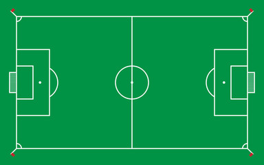 football field or soccer field for pattern and background,vector illustration