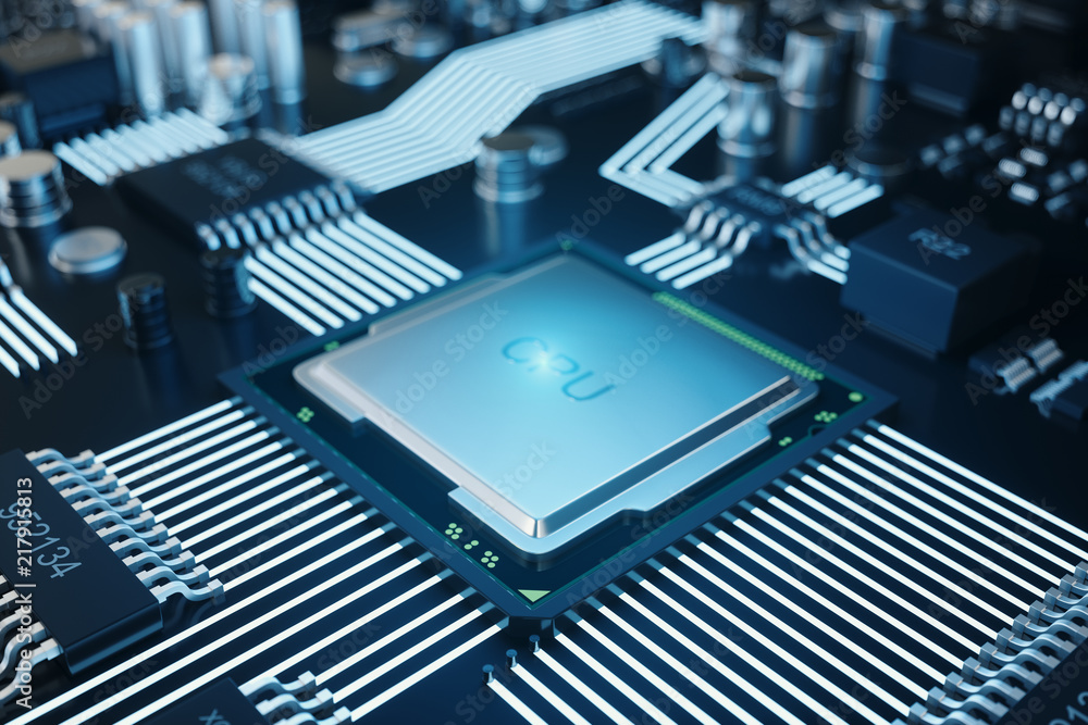 Poster circuit board. technology background. central computer processors cpu concept. motherboard digital c