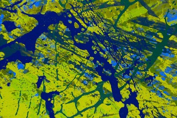 Ink modern art background. Hand made.