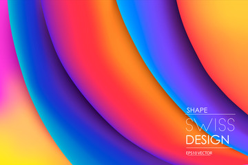 Liquid color background design. Fluid gradient shapes composition. Futuristic design posters. Eps10 vector.