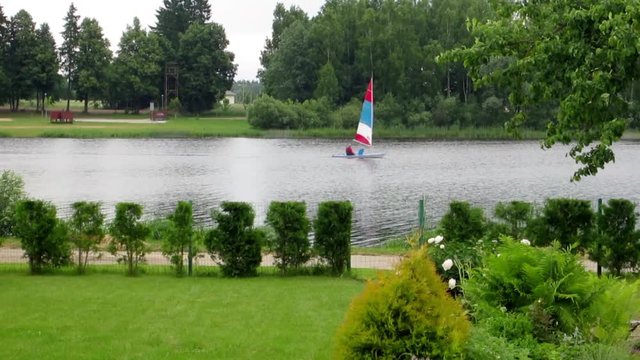 Boat Sails in the River