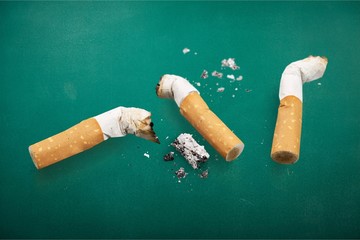 Cigarettes concept isolated on white background