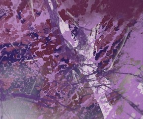 Abstract modern art. Ink painting. 