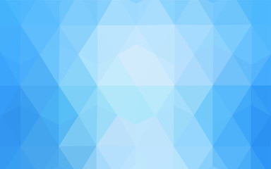 Light BLUE vector abstract mosaic pattern.