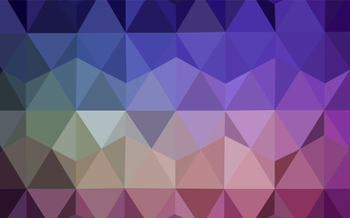 Dark Pink, Green vector gradient triangles pattern.
