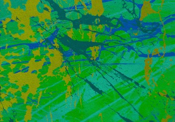 Colorful ink painting. Abstract background. Hand made.