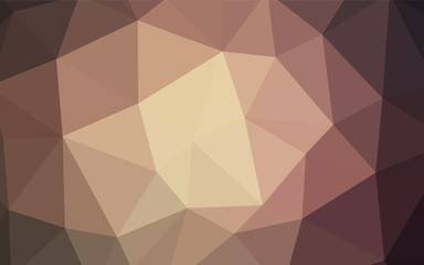 Dark Pink vector polygon abstract layout.