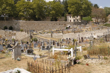 Obraz premium Cimetière de Saint André de Majencoules, Cévennes 