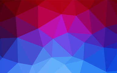 Obraz premium Light BLUE vector shining triangular cover.