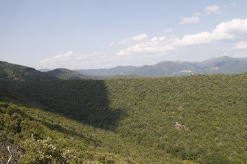 Fototapeta na wymiar Paysage de montagne dans les Cévennes