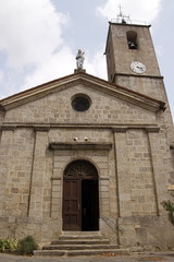 Fototapeta na wymiar Eglise de Saint André de Majencoule, Cévennes