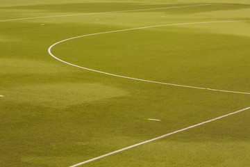 Obraz premium Green football field