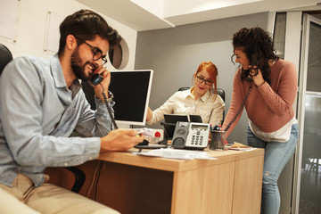 Group of office workers. 