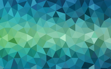 Light Blue, Green vector triangle mosaic template.