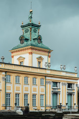 Fototapeta na wymiar Old antique palace Wilanow in Warsaw