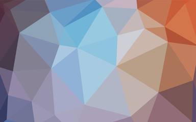Light Blue, Red vector polygon abstract background.