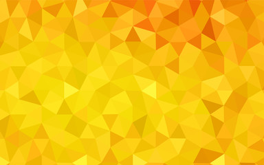 Light Orange vector polygonal template.