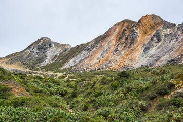 The slope of mount Sibayak