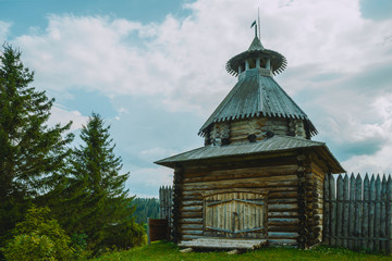 Ancient wood watchtower