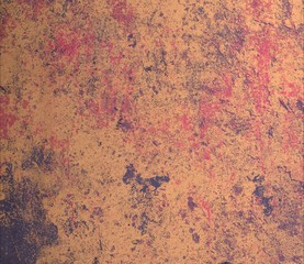 Dried old wall. Stained wall. Old grunge background.