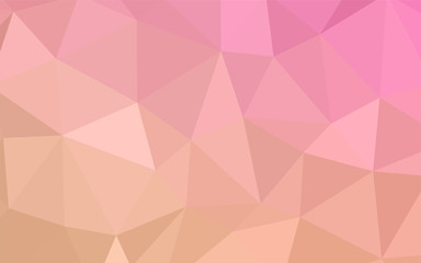 Obraz premium Light Orange vector triangle mosaic cover.