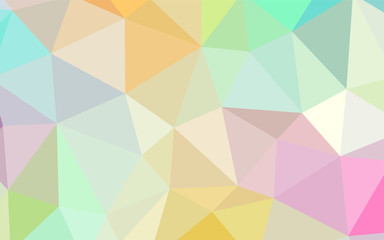 Light Multicolor vector shining triangular cover.