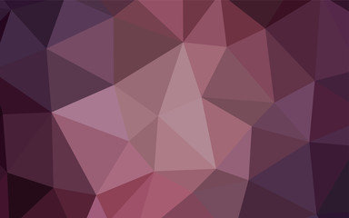 Light Pink vector triangle mosaic cover.