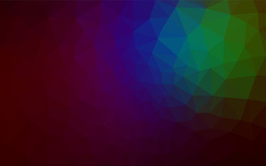 Dark Multicolor vector abstract mosaic backdrop.