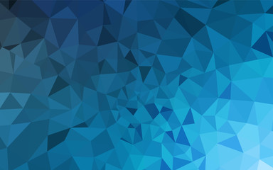 Light BLUE vector abstract polygonal background.