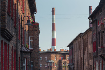 Katowice, Nikiszowiec, Traditional, old buildings of the mining district of Silesia © Rochu_2008