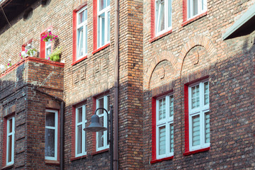 Katowice, Nikiszowiec, Traditional, old buildings of the mining district of Silesia © Rochu_2008