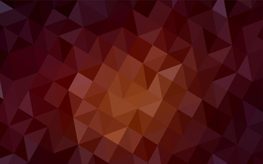 Dark Red vector triangle mosaic cover.