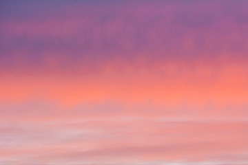 Background of the evening sky and amazing clouds.