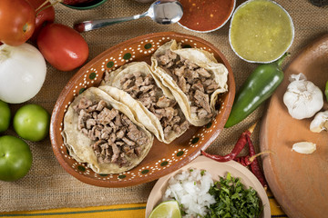 Typical Mexican cuisine.Delicious and typical food