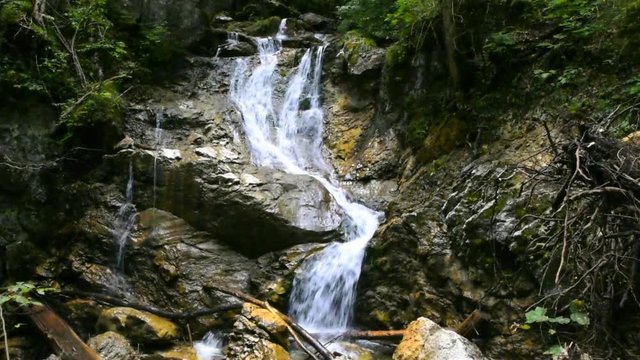 Der untere Lainbach Wasserfall in Kochel am See