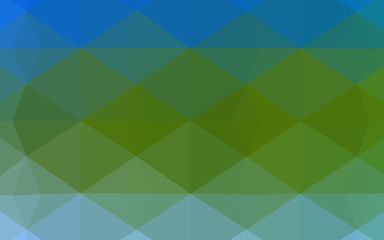 Fototapeta premium Light Blue, Green vector abstract mosaic background.
