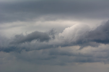 Background of the stormy sky and amazing clouds.