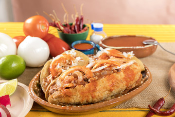 Typical Mexican cuisine.Delicious and typical food